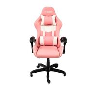KUBO - Chaise Gamer - Ergonomique - Appuie-tête - Élévation gaz Niveau 4 - Confort Maximal - Couleur : Rose - Poids Maximum jusqu'à 130 kg