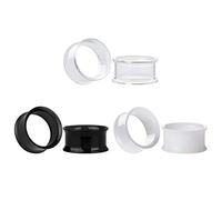 KUBOOZ Lot de 3 Paires de Bouchons d'oreille en Acrylique Anti-Allergique.