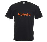 Kubota T Shirt Tractor Farming Gardening Black M