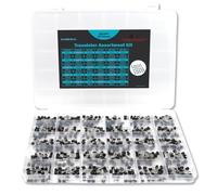 KUBOWAI 600 pièces Transistors PNP NPN SS8050 SS8550 BC546 BC547 BC548 BC549 BC550 BC556 BC557 BC558 BC559 2N2222 2N2907 2N2907 2N2N2907, Référence produit 3904 2N3906 2N4401 2N5401 (30 Valeurs)