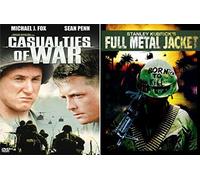 Kubrick + DePalma Take On The Vietnam War- DVD Bundle - Full Metal Jacket & Casualties of War 2-DVD Set double feature military pack