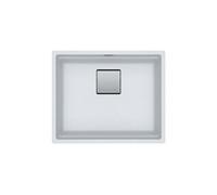Kubus 2 KNG 110-52 Fragranit+ Évier de cuisine sous-plan Blanc glace