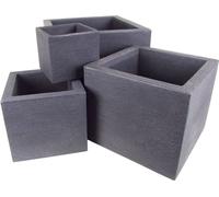 Kubus bacs à plantes en set de 4 - 4 bacs à fleurs en set