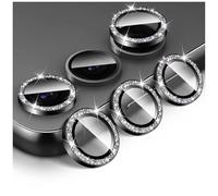 Kucheed Protecteur D'objectif D'appareil Photo à Paillettes pour Samsung Galaxy A25, Couvercle de Caméra en Verre Trempé Anneaux Métalliques Individuels à Alignement Automatique