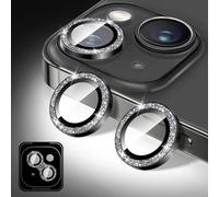 Kucheed Protecteur D'objectif D'appareil Photo Compatible avec iPhone 17 Pro/17 Pro Max, Paillettes Couverture de Caméra en Verre Trempé 9H, Anneaux Métalliques Individuels
