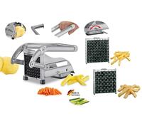 Kuchenprofi Coupe-pommes de terre en bâtonnets Acier Inox 2 inserts 8 12 mm