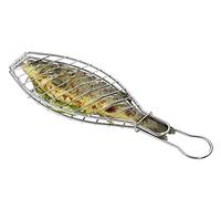 Kuchenprofi K1066092800 Panier à poisson en acier inoxydable pour barbecue Argenté 35,6 x 15,2 cm