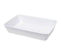 Kuchenprofi moule a gratin rectangulaire 30x21x6 blanc Blanc G