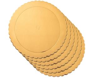 Kuchenunterlage, goldene runde 30 cm 6 Stück