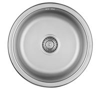 Kuchinox Normal évier en acier inoxydable avec siphon 43x43 cm SGN088T