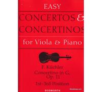 KUCHLER F. - CONCERTINO IN G OP.11 1ST-3RD POSITION - VIOLA, PIANO