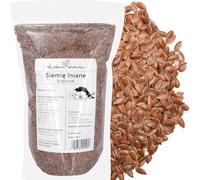 Kuchnia Zdrowia - Graines de Lin brunes - Haute qualité - Décortiquées - Emballage anti-fuite avec fermeture éclair - Doypack: (1000, Grammes)