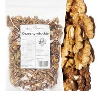 Kuchnia Zdrowia - Noix - Sans sel - Naturelles - Délicieux snack - Naturelles - Sans additifs - Haute qualité - Emballage anti-fuite avec fermeture éclair - Doypack : (1000 Grammes)