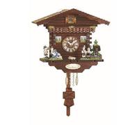 Kuckulino Pendulette en miniature de la Forêt Noire maison de la Forêt-Noire maison suisse avec mouvement quartz et chant du cou