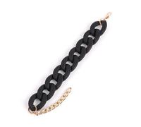 KUCOON Bracelet en chaîne acrylique tendance pour femmes et hommes, en résine colorée, longue et épaisse, bijoux d'été à la mode