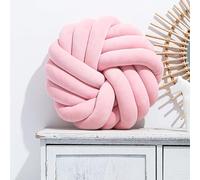 KUCOON Coussin à Trois brins Corde nouée Boule Ronde canapé Chaise Paresseux Coussin Bureau Multicolore Coussin Fait à la Main Oreiller