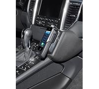 KUDA 2320 Support en cuir véritable pour Porsche Macan à partir de 2014 Noir