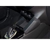 KUDA 4085 Support en cuir synthétique noir pour Opel Corsa F & e-Corsa à partir de 06/2019 (véhicule avec charge à induction smartphone)