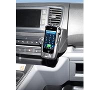 KUDA Console de téléphone (LHD) en Simili Cuir Noir