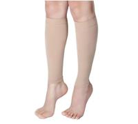 KUDLE Chaussettes de Compression Mollet, Chaussette de Contention sans Pieds Bas de Contention pour Hommes et Femmes, 20-30mmHg Manchon de Compression Mollet pour Shin Splint, Veine Variqueuse
