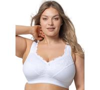 Kudreshov Lingerie Soutien-gorge minimiseur Amelia sans armatures - Sous-vêtements confortables en coton avec bretelles larges - Confort sans repassage pour les grandes seins avec un maintien fort