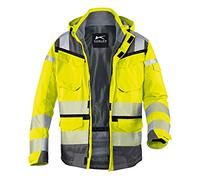 Kübler 13078332-3497-S Reflectiq Veste météo PPE 2, Jaune Haute-vis/anthracite, S