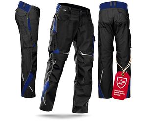 Kübler 23245353-9946-50 Pulse Pantalon Taille 50 Noir/Bleu Bleuet