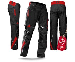 Kübler 23245353-9955-54 Pulse Pantalon Taille 54 Noir/Rouge