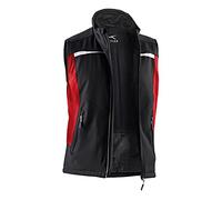 Kübler 70417322-9955-S Softshell Veste, Noir/rouge Moyen, S