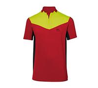KÜBLER Workwear Kübler Forest Funktionsshirt T-Shirt, Rouge/Jaune d'avertissement, L Mixte