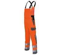 KÜBLER Workwear Latzhose Salopette, Orange Warnorange/Anthracite, 26 Femmes