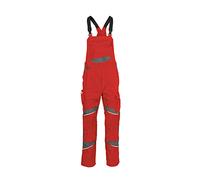 KÜBLER Workwear Latzhose Salopette, Rouge Moyen/Anthracite, 25 Femmes