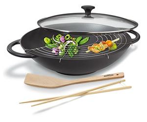 Küchenprofi 04 1500 10 37 Wok Fonte Noir 36 cm