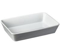 KUCHENPROFI Plat rectangulaire en porcelaine - 30x21x6 cm - Blanc