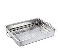 Küchenprofi 1066632840 Style Plat à rôtir pour barbecue et four, 40 cm, en acier inoxydable, 6,8 l