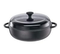 Küchenprofi 402551028 bauernpfanne avec couvercle en verre 28 cm, noir G