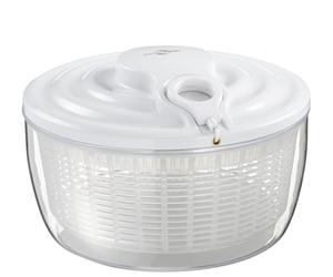 Küchenprofi Essoreuse à salade Wave avec cordon de serrage, saladier avec couvercle et panier, démontable pour un nettoyage facile, plastique de qualité supérieure, capacité 3,25 l, diamètre 24 cm