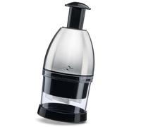 Küchenprofi Hachoir à oignons FIX, lame en acier inoxydable, plastique de qualité supérieure, noir, hachage des noix, des herbes, du chocolat et plus encore, avec manuel d'utilisation (français non