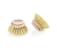 Küchenprofi Lot de 2 brosses à Vaisselle de Rechange en Bois Beige 4 x 4 x 4 cm