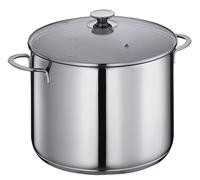 KÜCHENPROFI Marmite Capri - Diamètre : 28 cm - En acier inoxydable - 12 l - Avec graduation intérieure et couvercle en verre de sécurité avec trou vapeur - Fond multicouche solide - Idéal pour les