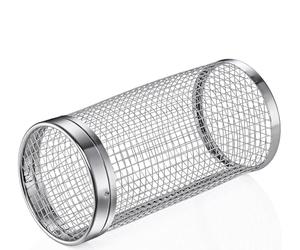KÜCHENPROFI Panier cylindrique Rondo en Acier Inoxydable - Panier à légumes Rotatif à 360° - Grille Fine pour Les Petites Coupes dans Le récipient de Barbecue - Passe au Lave-Vaisselle