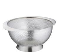 Küchenprofi Passoire Deluxe - En acier inoxydable - Pied et support large - Passoire pour pâtes, riz, fruits, légumes, salade et plus encore - Peut également être utilisée comme bol - Matériau