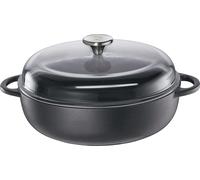 Küchenprofi poêle paysanne avec haut verre, 24 cm classic black 402551024