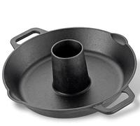 Küchenprofi Support pour poulet en fonte - Diamètre : 28 cm - Hauteur : 9,5 cm - Avec bec verseur