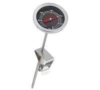 Küchenprofi Thermomètre de friture en acier inoxydable avec clip pratique, thermomètre de cuisine, thermomètre de barbecue, thermomètre à viande analogique, échelle de 0 à 300 °C lisible en °C et °F,