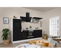 Küchenzeile Küchenblock Premium Respekta RP270WSC Noir Blanc 270 cm