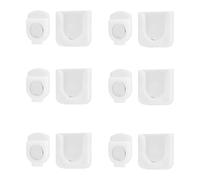 KUEEA 6 Pièces Support Magnétique pour Télécommandes, Organisateur Mural Stable Sans Trou de Perçage, Multifonctionnel pour le Foyer, l'École et le Bureau, Idéal pour le Stockage des Télécommandes