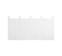 KUEEA Gardinette Moderne pour Les Fenêtres de Cuisine, Rideau de Vitre avec Boucles, Aspect de Rideau de Bistrot, Semi-Transparent, HxL 45x90cm