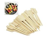 KUEEA Pics en Bambou Écologiques 100pcs - Brochettes Finger Food, Pics Cocktail Bois, Accessoires pour Fêtes et Snacks
