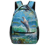 KUEhhhr Adventure Ready Sac à dos pour enfant Motif ours polaire avec sifflet de sécurité, Style-6, One Size, Sac à dos daypack